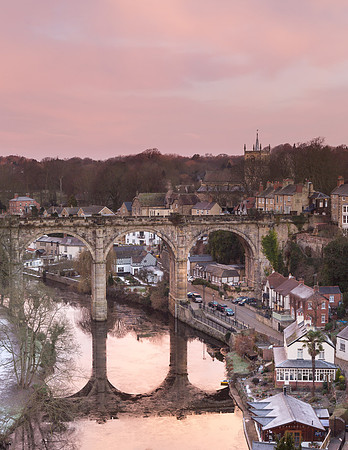 Pink Skies at Knaresborough