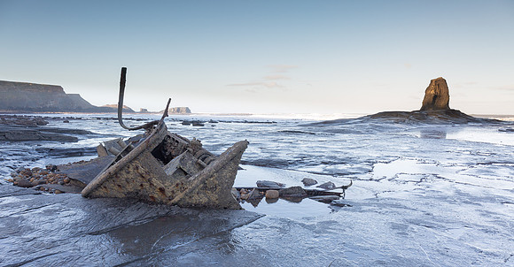 Wreck at Black Nab - Saltwick Bay